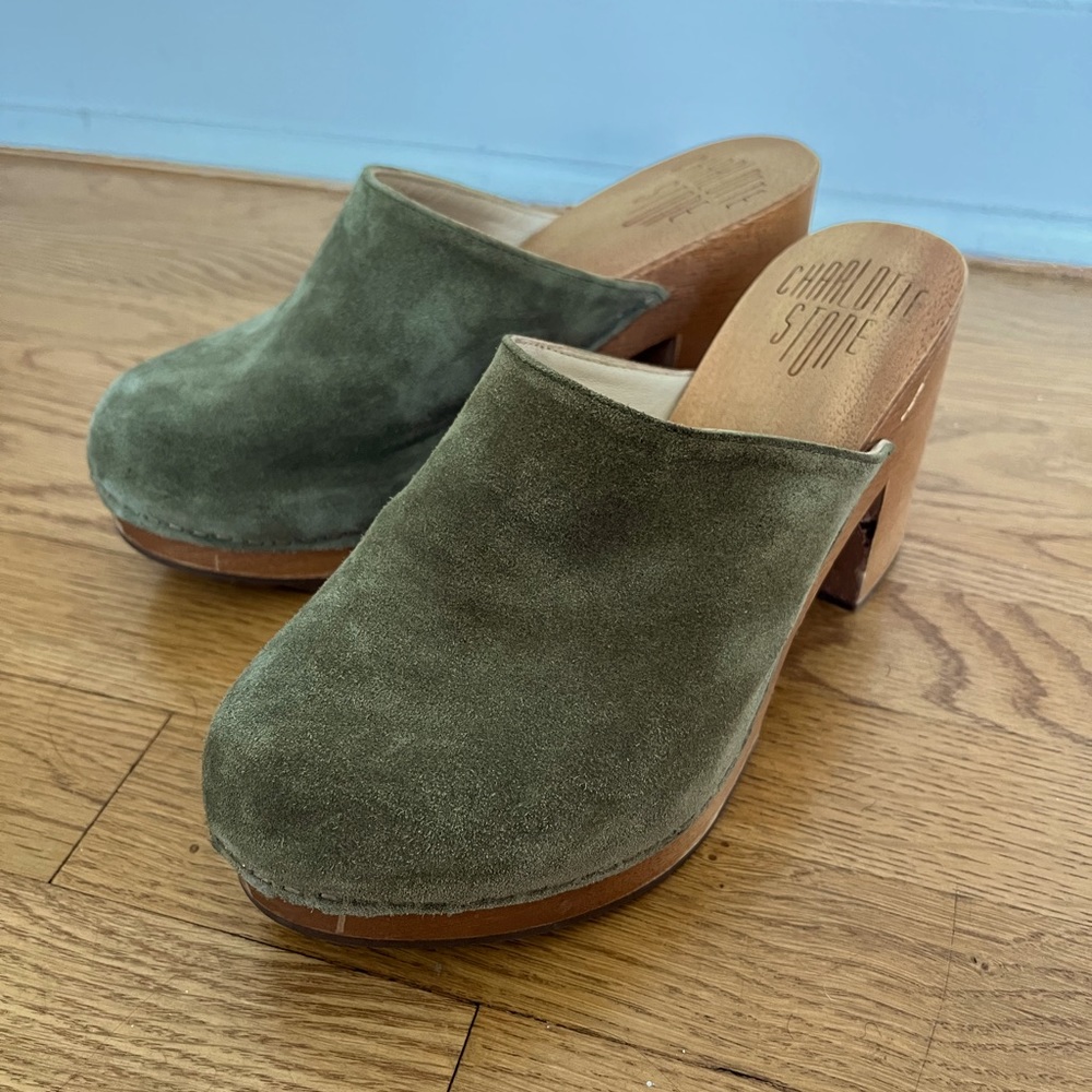 Charlotte stone Marlo clog in tea leaf